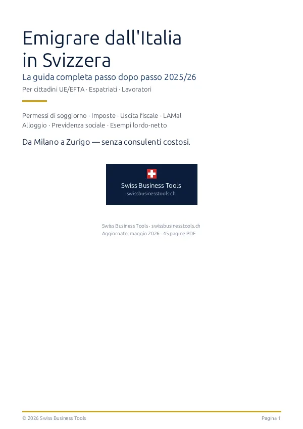 Emigrare dall'Italia in Svizzera - La guida completa