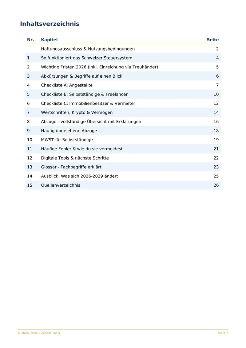Steuererklärung Vorschau 2