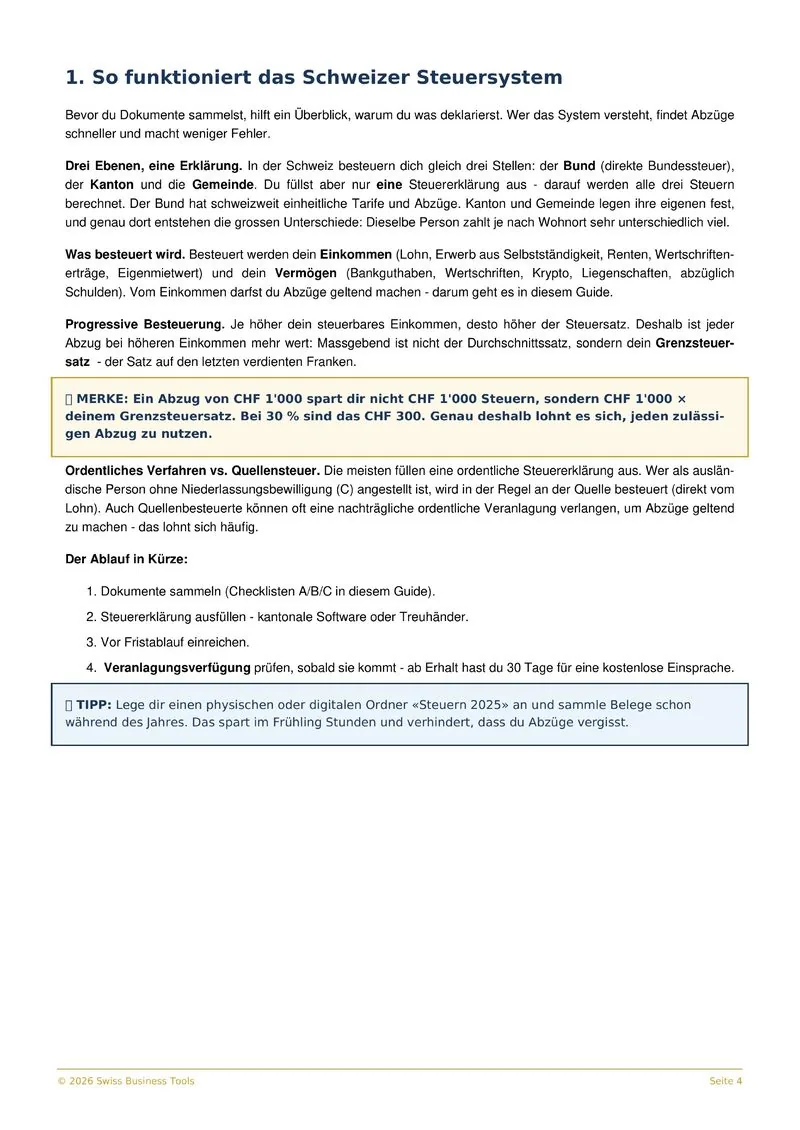 Steuererklärung Vorschau 3
