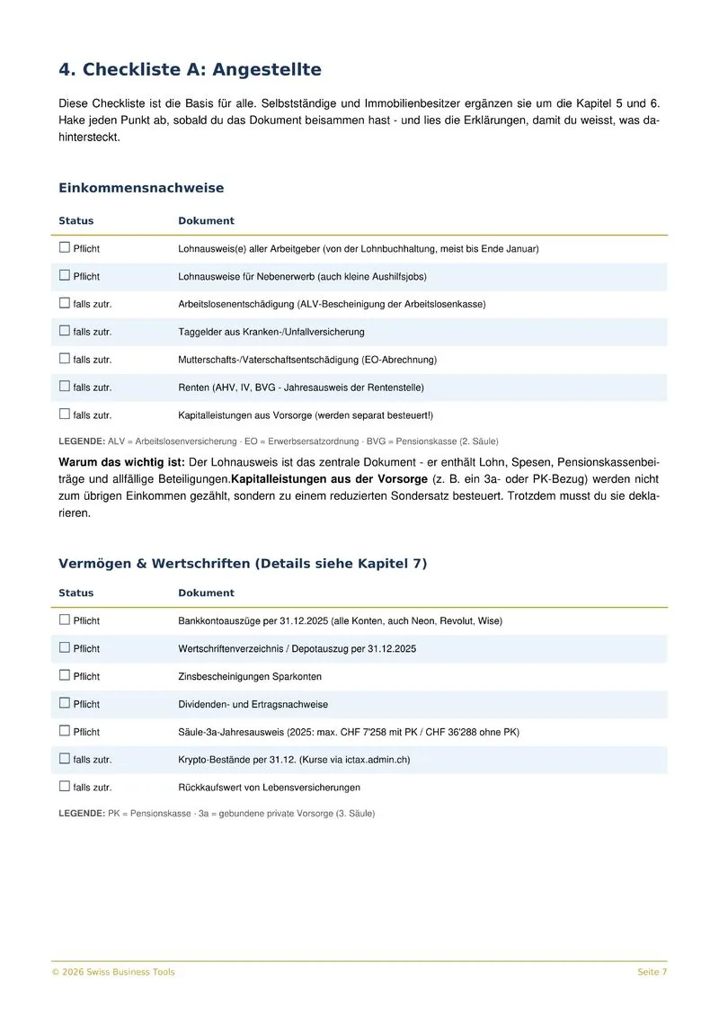 Steuererklärung Vorschau 4
