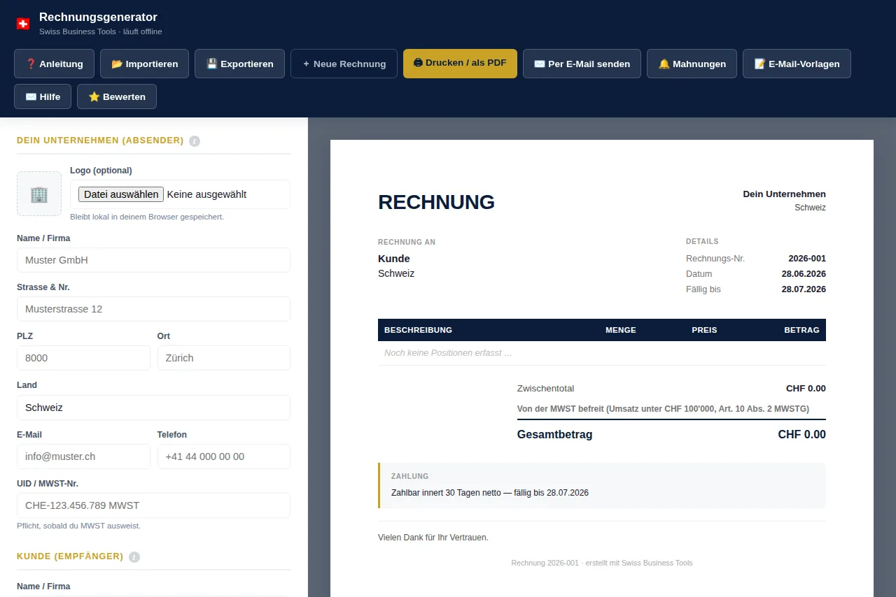 Rechnungsgenerator
